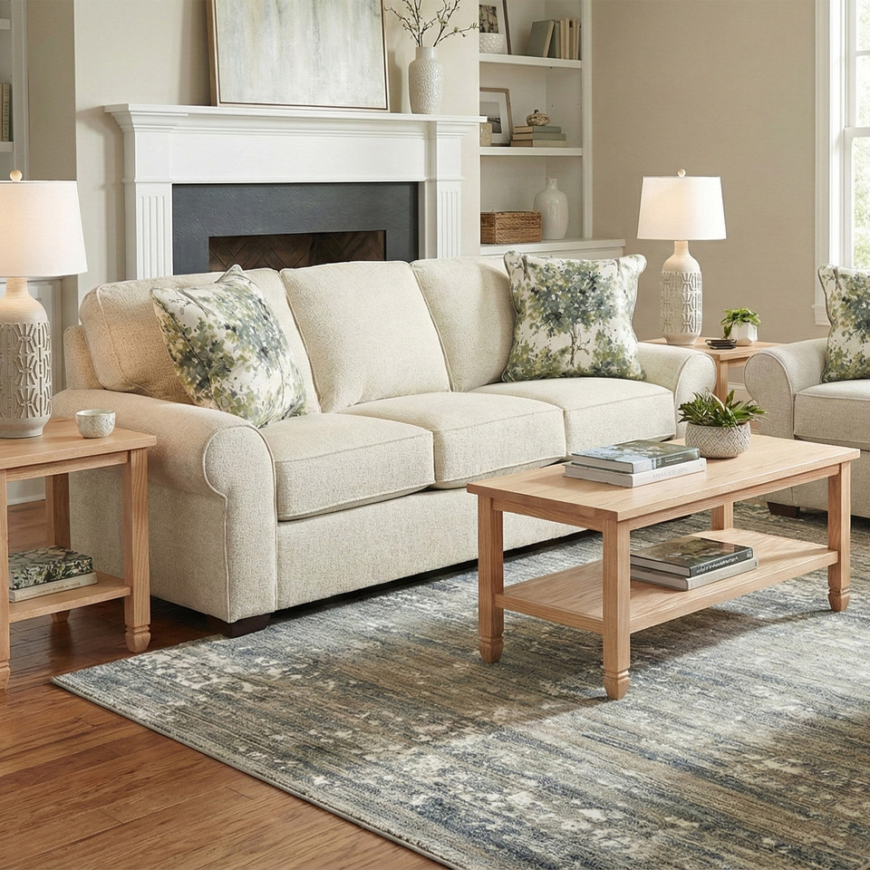 SOFA SB8000-10 | SMITH BROTHERS COLLECTION | PENNY MUSTARD