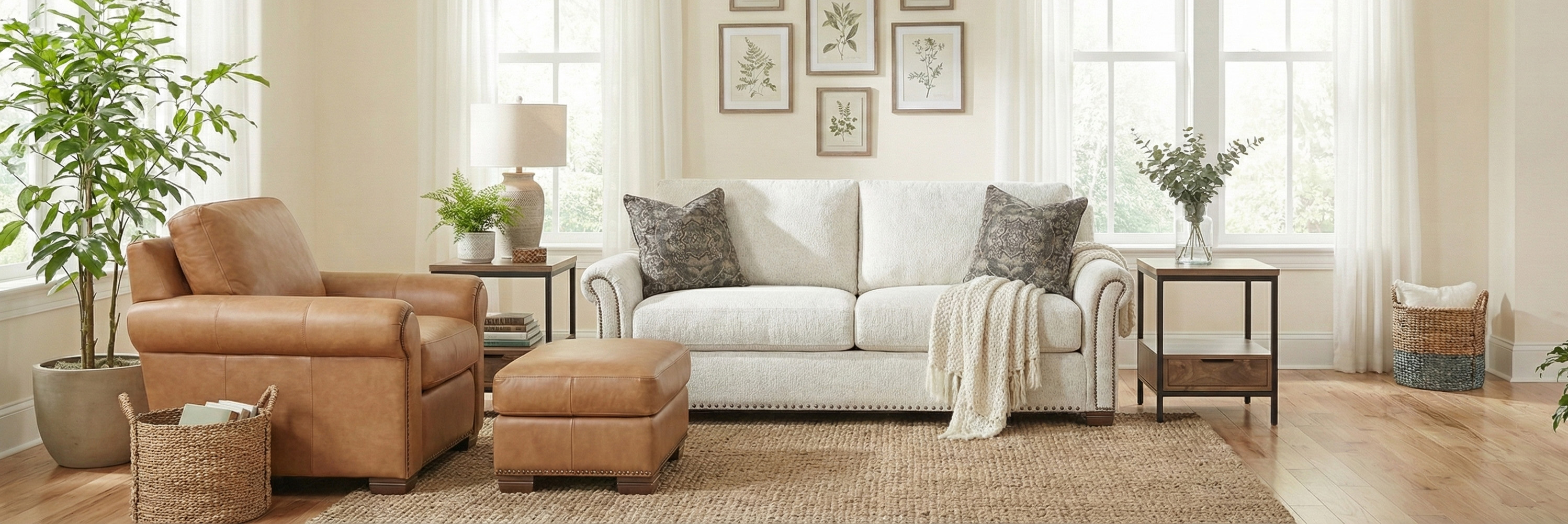 Smith Brothers 9000 Sofa, Chair, and Ottoman