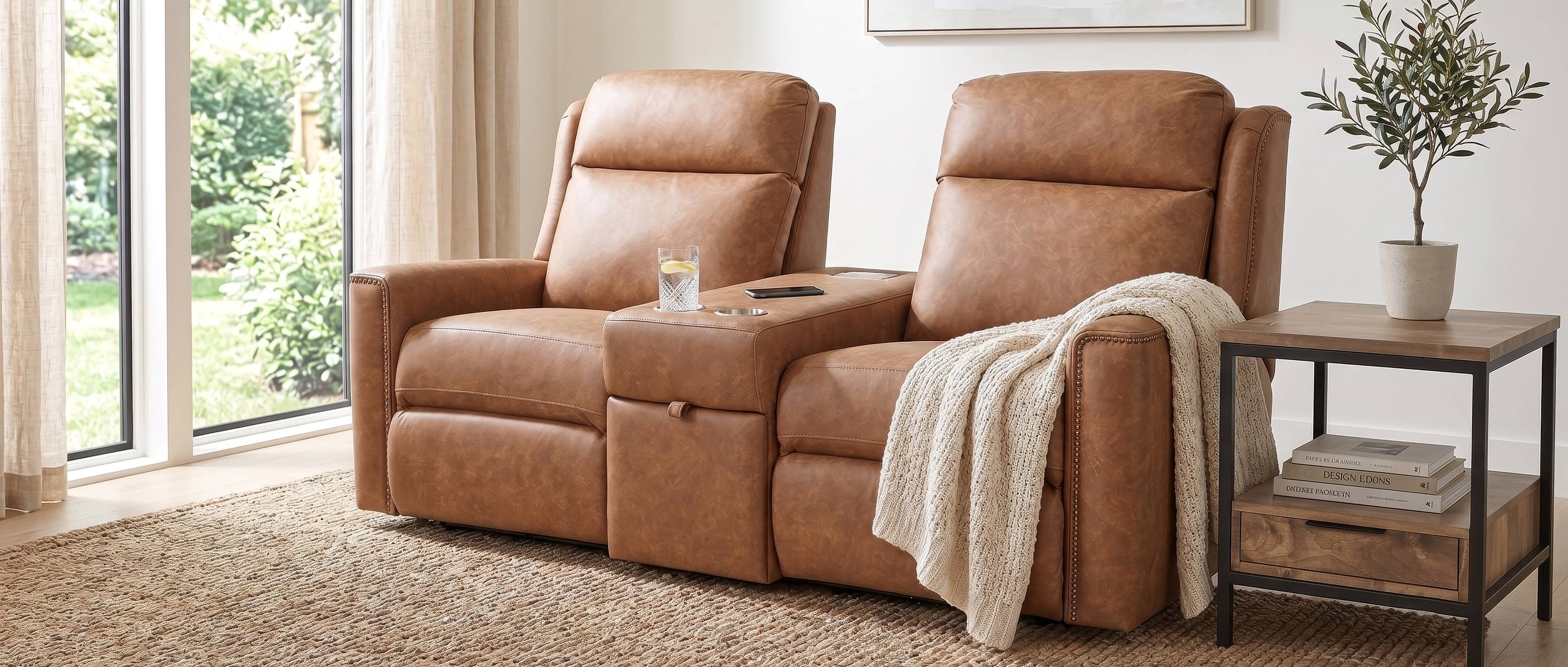 SBM101 Sectional in Leather