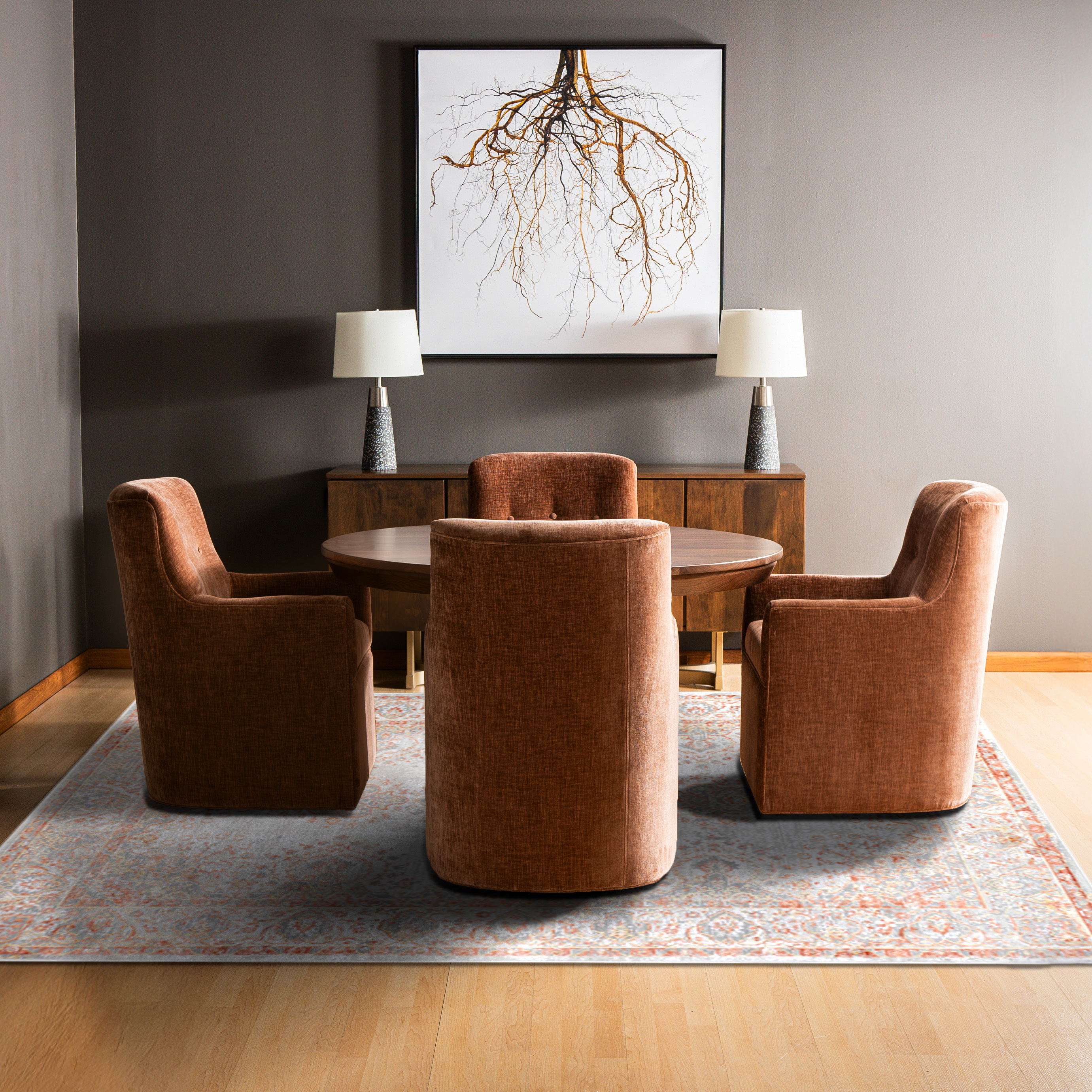 DINING CHAIR CL2862-U | COUNTY LINE COLLECTION | PENNY MUSTARD