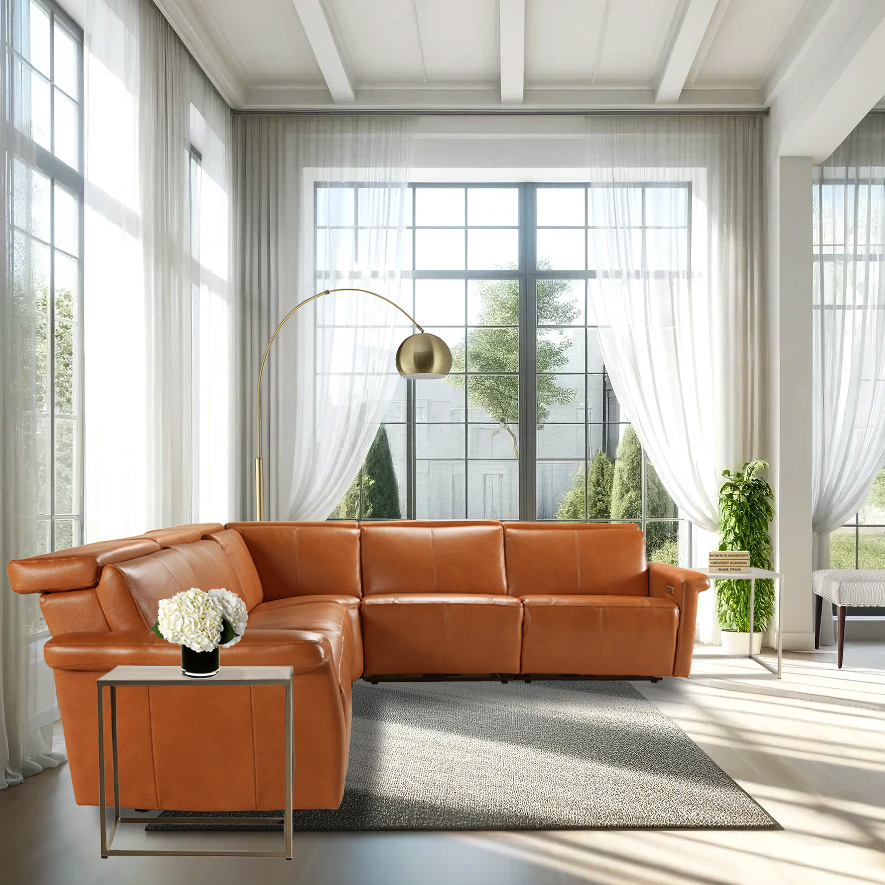 SECTIONAL ER7000-SECT1-L | ELRAN | PENNY MUSTARD