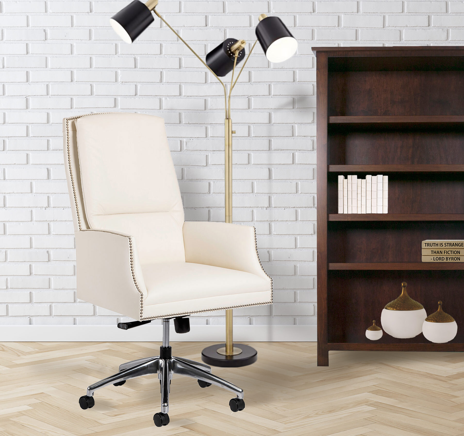 DESK CHAIR HA9403ST | HANCOCK & MOORE | PENNY MUSTARD