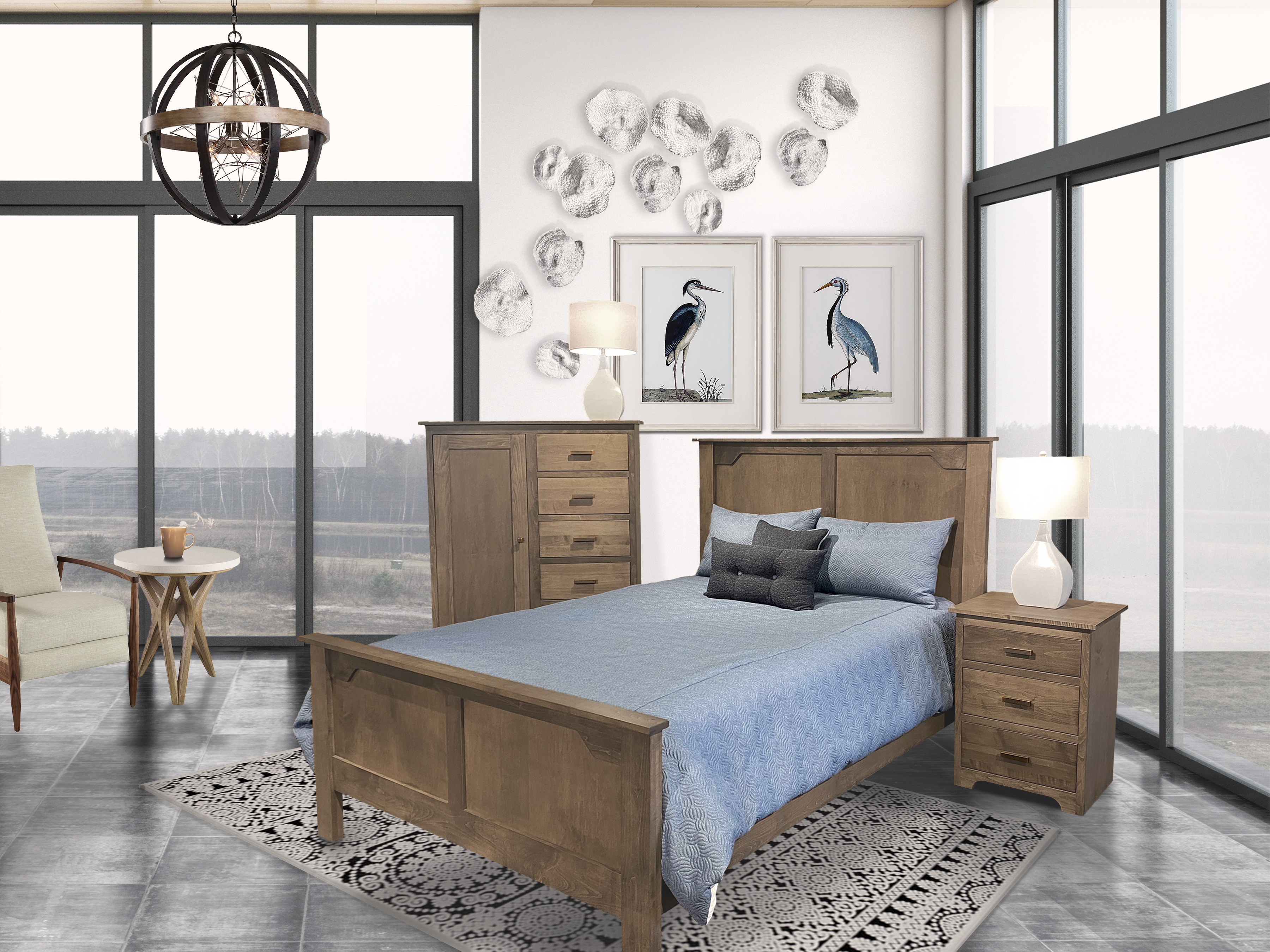 6 DRAWER TOWER CHEST | DREW COLLECTION | PENNY MUSTARD