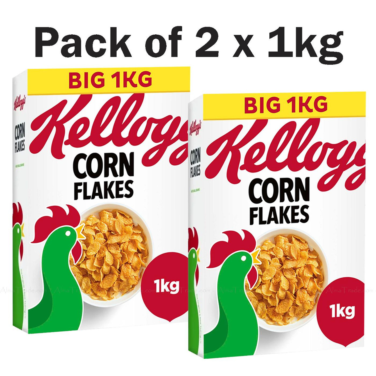 Kellogg's CornFlakes Breakfast Cereal Crunchy Grain Golden Corn