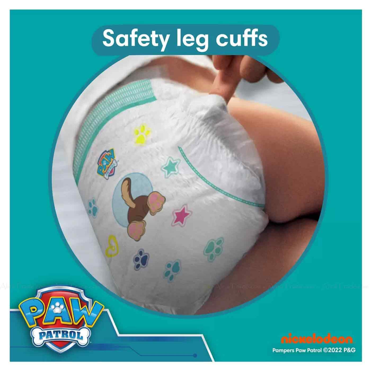 Pampers Paw Patrol Baby Dry Size 4 Diaper Pants 9-15kg Monthly Pack 180  Nappies