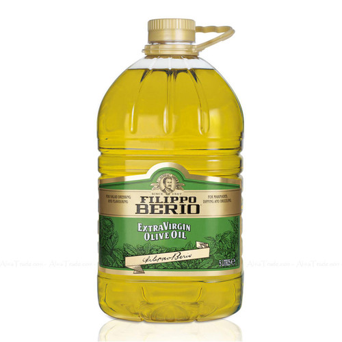 Filippo Berio Extra Virgin Olive Oil 100% Pure Rich Fruity Flavour Dressing 5L