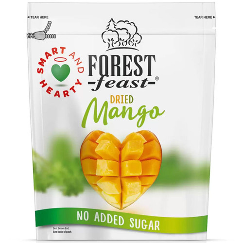 Forest Feast Exotic Dried Natural Mango Smart & Hearty No Added Sugar Pack 650g