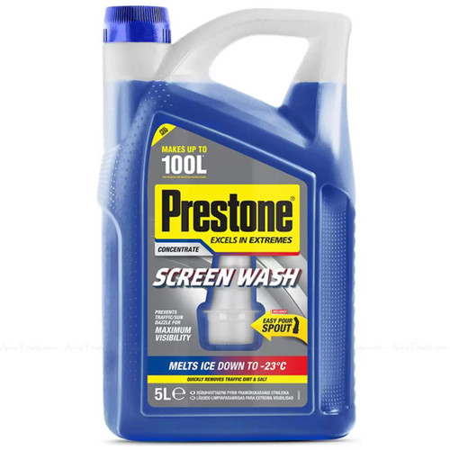 Prestone Concentrate Screenwash Car De-icer Remove Frost Melt Ice Pack 5 Litre