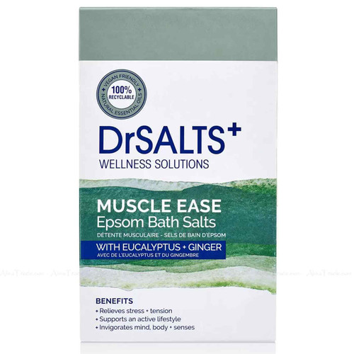 Dr Salts+ Muscle Therapy Bath Pure Mineral Salts with Eucalyptus+Ginger Pack 2kg