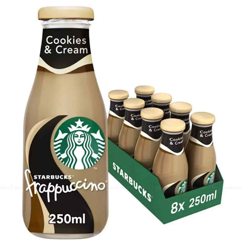 Starbucks Frappuccino Cookies & Cream Arabica Coffee Milk Drink Pack 8 x 250ml