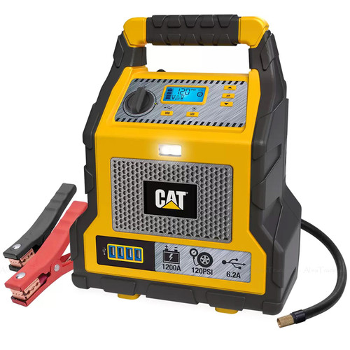 CAT 1000Peak Amp Professional Portable Car Power Jump Starter+Air Compressor+USB