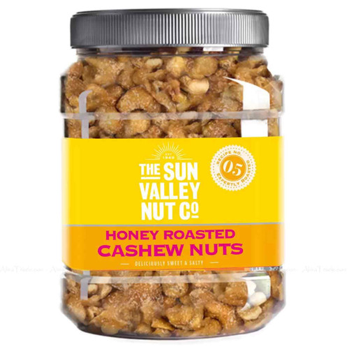 Sun Valley Honey Roasted Cashews Sweet Salty Roasted Nuts High Quality Pack1.1kg