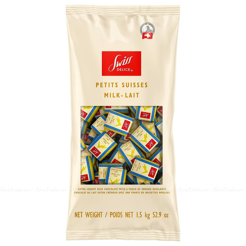 Swiss Delice Petits Swisses Creamy Milk Chocolate Ground Hazelnut Nap Pack 1.5kg