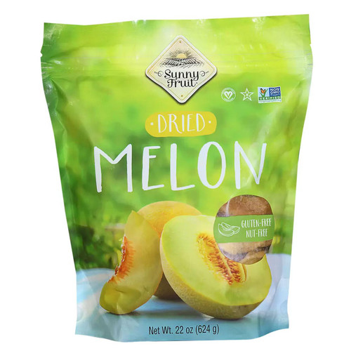 Sunny Fruit Dried Melon Galia Gluten Free Fruit Natural Flavour Snack Pack 624g