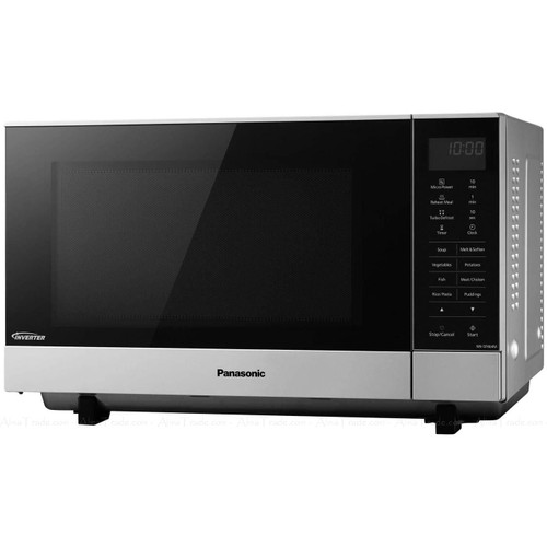 Panasonic Digital Flatbed Microwave 27L Slim-Line 1000W Silver 27L NN-SF464MBPQ