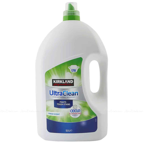 Kirkland Signature Ultra Clean Bio Laundry Detergent Odour 178 Washes Pack 5L