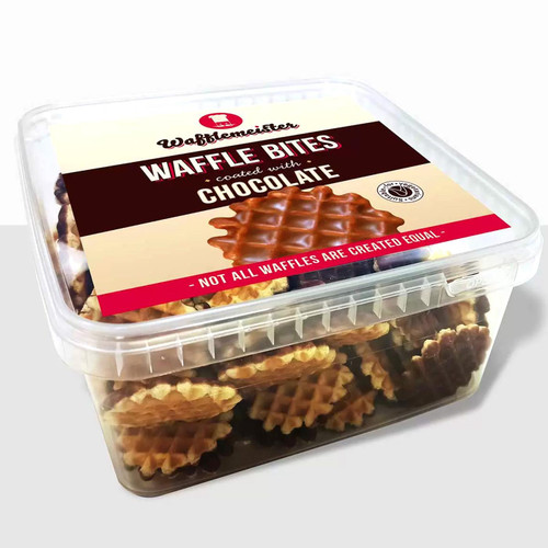 Wafflemeister Belgian Milk Chocolate Mini Waffle Coated Crispy Bites Pack 700g