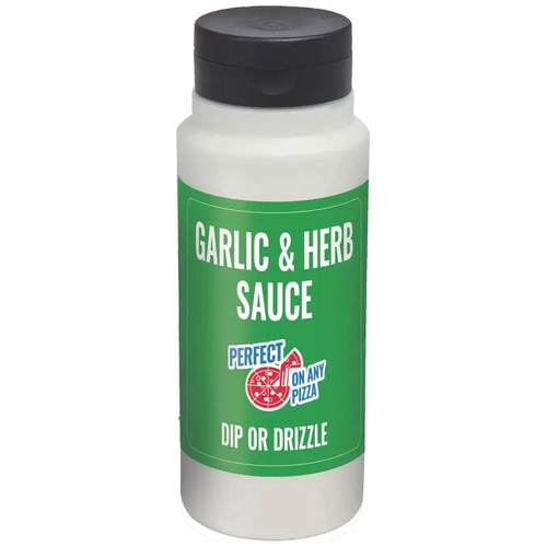 Oasis Garlic & Herb Sauce Squeezy Versatile Salad Pizza Dip or Drizzle Pack 1L