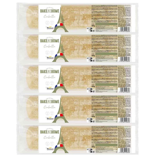 Menissez Ciabatta Halves Honeycombed Crumb Sandwich 2Pcs Pack of 5 Bags x 250g