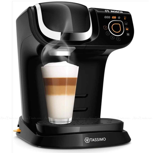 Tassimo Bosch My Way Touch Buttons 1.3L Tank Black Pod Coffee Machine TAS6502GB
