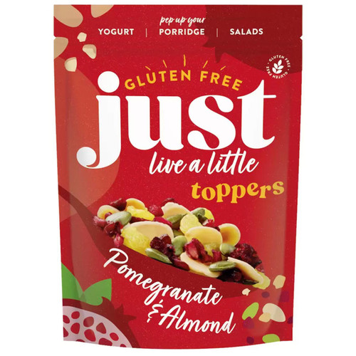 Just Pomegranate & Almond Topper Seeds Cereal Granola Salad Gluten Free Pack 1kg