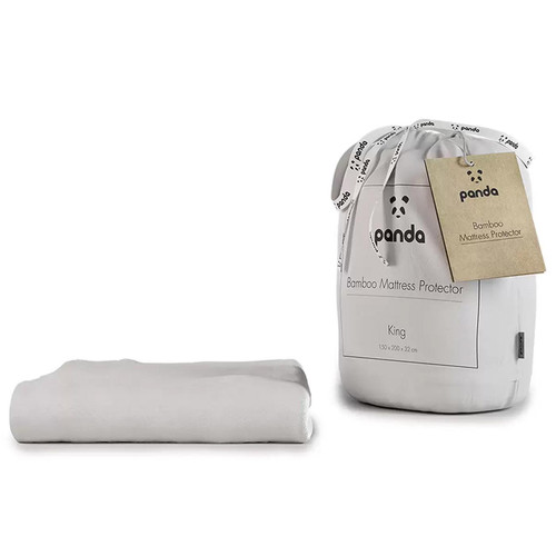 Panda Bamboo Mattress Protector Anti-Bacterial Protect King Bed Size 200x150cm