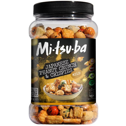 Mitsuba Japanese Peanut Crunch & Crispies Mild Spice Rice Snack Crackers 650g