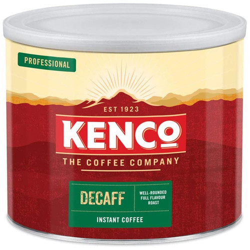 Kenco Decaffeinated Instant Coffee Beans Well Rounded Roast Decaff Pack 500g