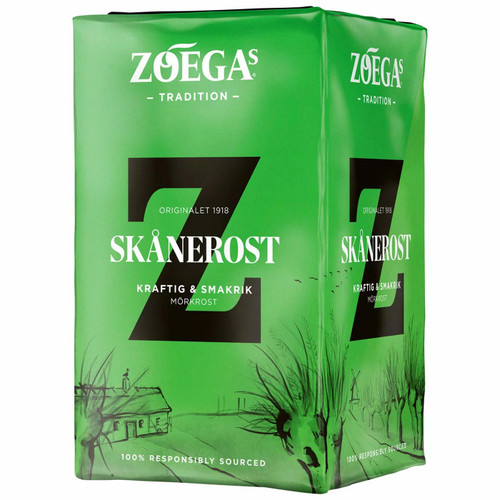 Zoegas Skanerost Treadition Kraftig Smakrik Dark Ground Filter Coffee Pack 450g