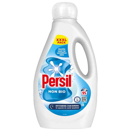 Persil Non-Bio Laundry Sensitive Skin Gentle Detergent 95 Washes XXXL Pack 2.56L