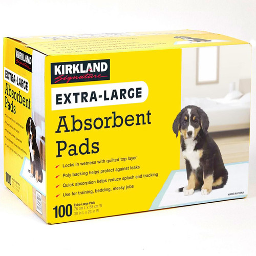 Kirkland Signature Extra-Large Absorbent Pads Protection XL Sheets Pack 100 Pcs