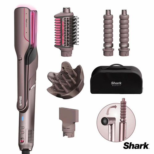 Shark FlexFusion Straight 5-in-1 Air Styler Dryer Ceramic Straightener HD625SUK