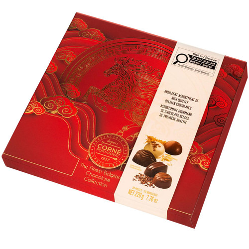 Corne Port-royal Belgian Chocolates 4 Varieties Assortment 20 Pcs Gift Pack 220g