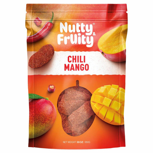 Nutty & Fruity Dried Mango Enrobed in Chili Spices Sweet Spicy Snack Pack 850g