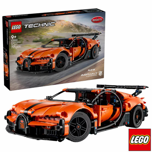 LEGO Technic Bugatti Chiron Pur Sport Hypercar 9+ Years Kid Toy - Model 42222