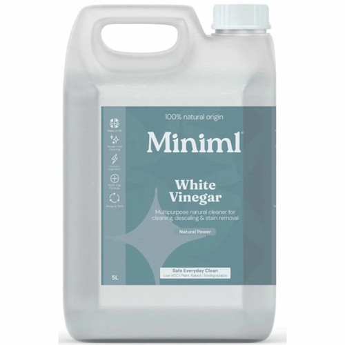 Miniml White Vinegar Multipurpose Natural Cleaner Descaling & Stain Removal 5L