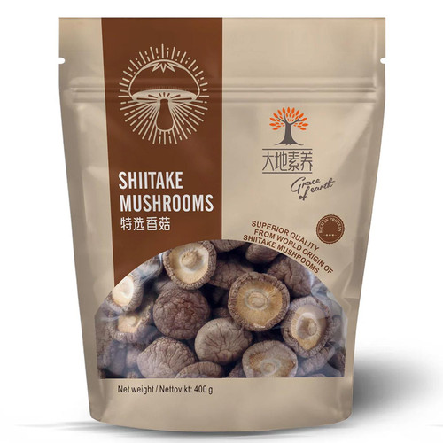 Grace of Earth Baixing Shitake Mushroom Intense Umami Flavour Cooking Pack 400g