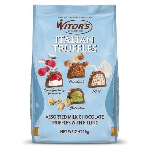Witor's Italian Taste Assortment Chocolate Truffles Creamy Filling Mix Pack 1kg