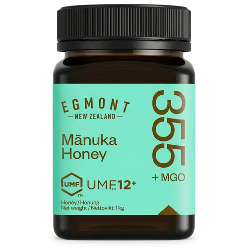 Egmont New Zealand Manuka Honey Premium UMF 12+ 355mg + Natural MGO Jar Pack 1kg