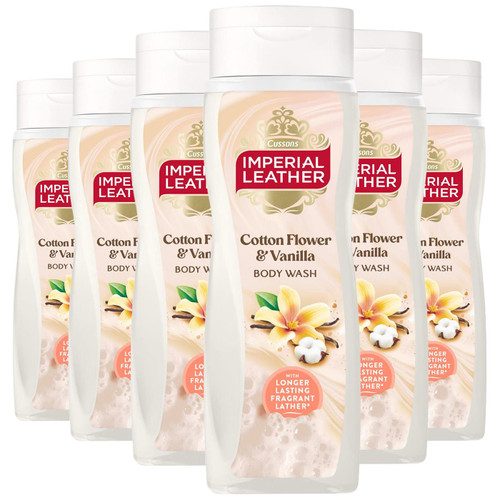 Imperial Leather Moisturising Body Wash Cotton Flower & Vanilla Orchid 6 x 735ml