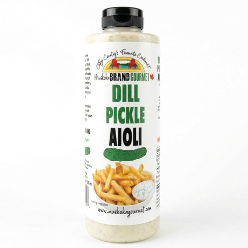 Muskoka Gourmet Dill Pickle Aoili Sauce Smooth Tangy Flavour Dip Dressing 750ml