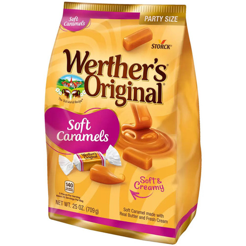 Storck Werther's Original Soft Caramels Candies Sweet Fresh Creamy Big Pack 709g