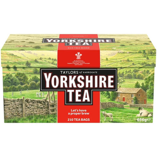 Taylors of Harrogate Yorkshire British Black Tea 656g Proper Brew Pack 210 Bags