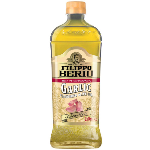 Filippo Berio Garlic Flavoured Olive Oil Versatile Tangy Drizzling Pack 1 Litre