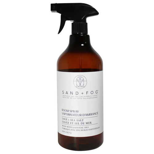 Sand + Fog Home Textile & Room Fragrance Scent Sage & Sea Salt Spray Bottle 1L