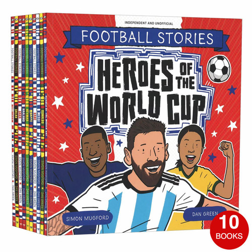 Football Stories World Cup Heroes Simon Mugford Dan Green Collection Set 10Books