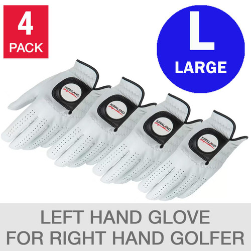 Kirkland Signature Golf Gloves Large Size Premium Cabretta Leather Set Pack 4Pcs