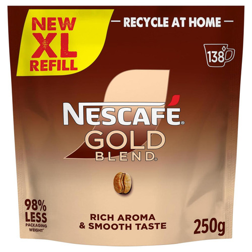 Nescafe Gold Rich Instant Coffee Aroma Smooth Taste XL Refill Pouch Pack 250g