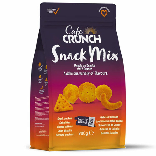 Cafe Crunch Snack Mix Crackers Salsa Savoury Cheese Board Dip Biscuits Pack 900g