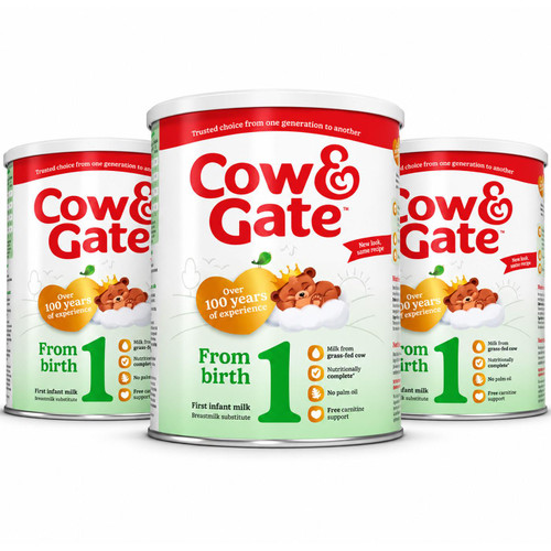 Cow & Gate Stage 1 First Infant Baby Milk Formula Powder From Birth Pack 3x700g